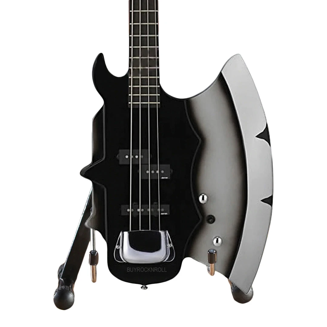 KISS Collectible Axe Heaven Gnee Simmons Signature AXE Bass Mini Guitar Model In Collectors Packaging 3 KISS Collectible Axe Heaven Gnee Simmons Signature AXE Bass Mini Guitar Model In Collectors Packaging