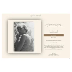 Taylor Swift Collectible 2020 Lithograph - Folklore Meet Me Behind The Mall