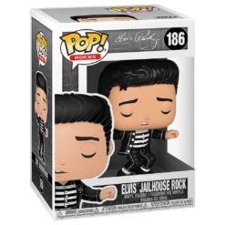 Elvis Presley Collectibles Funko Pop Rocks 4 Figure Set: '68 Comeback, Blue Hawaii & Jailhouse Rock