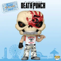 BuyRockNRoll Five Finger Death Punch Collectible Funko 2022 POP Rocks FFDP Mascot Knucklehead Figure #260