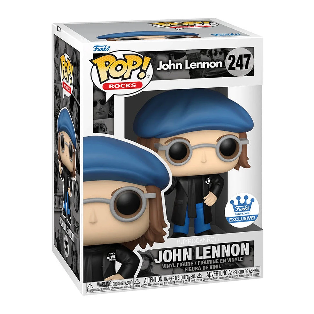 Beatles Collectible 2021 Funko Shop Exclusive Pop! Rocks John Lennon Pea Coat Figure Beatles, The 4 Beatles Collectible 2021 Funko Shop Exclusive Pop! Rocks John Lennon Pea Coat Figure Beatles, The