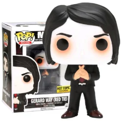 MCR Collectible 2015 Handpicked Funko Pop Rocks My Chemical Romance Gerard Way Red Tie Figure #47 In Protector