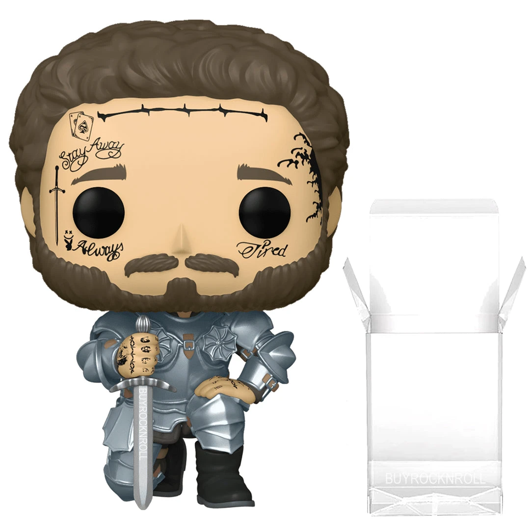Post Malone Collectible 2021 Handpicked Funko Pop! Rocks Knight Figure #253 In Protector 3 Post Malone Collectible 2021 Handpicked Funko Pop! Rocks Knight Figure #253 In Protector