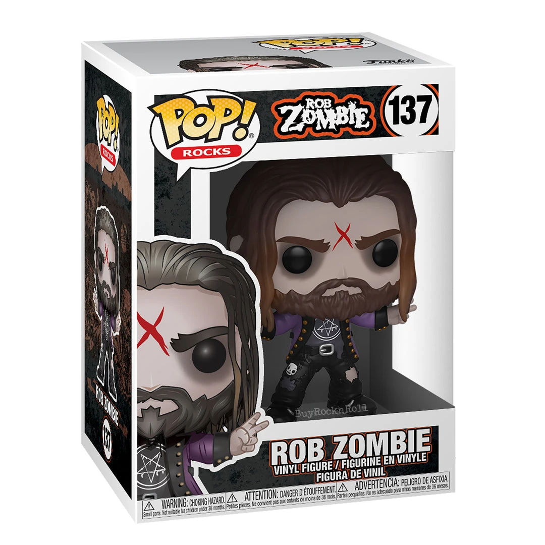 Rob Zombie Collectible Handpicked 2019 Funko Pop! Rocks Vinyl Figure #137 4 Rob Zombie Collectible Handpicked 2019 Funko Pop! Rocks Vinyl Figure #137