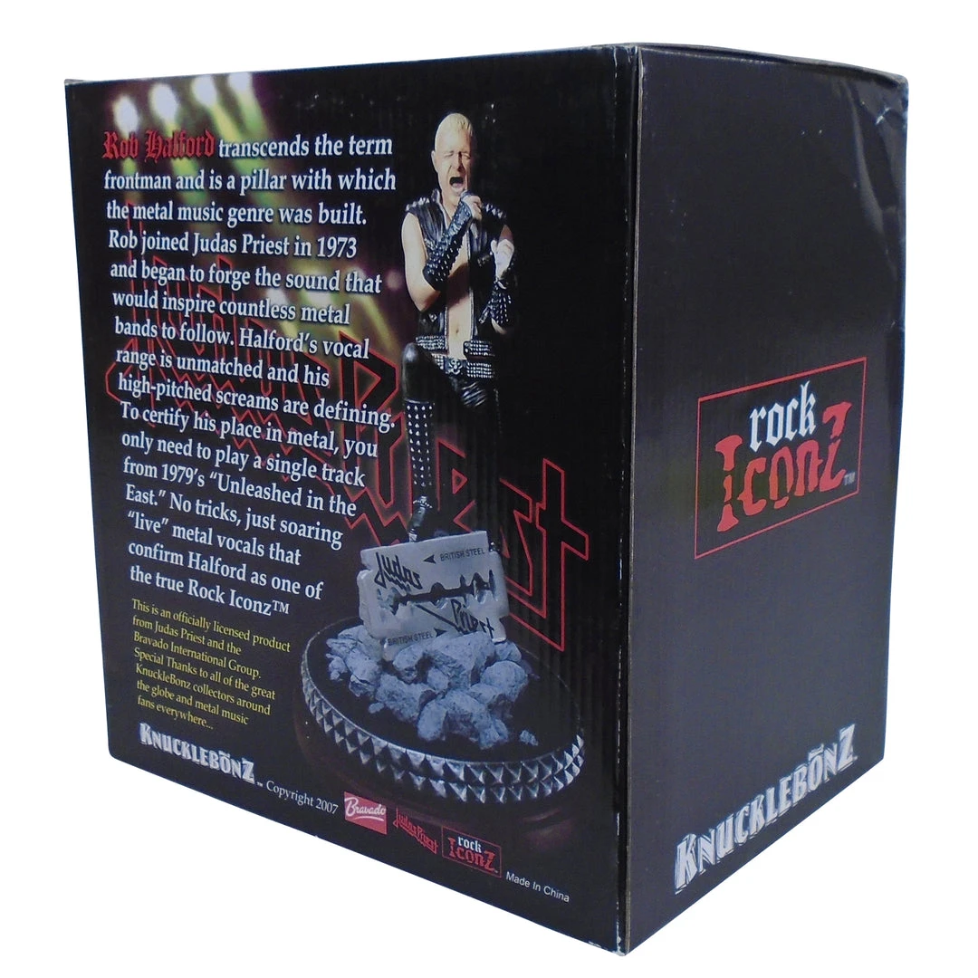 SOLD OUT! Judas Priest Collectible: 2007 KnuckleBonz Rock Iconz Rob Halford Statue 12 SOLD OUT! Judas Priest Collectible: 2007 KnuckleBonz Rock Iconz Rob Halford Statue