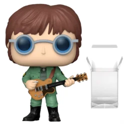 Funko Pop! Rocks The Beatles Collectible 2021 Handpicked Funko Pop Rocks John Lennon Military Figure In Funko Protector