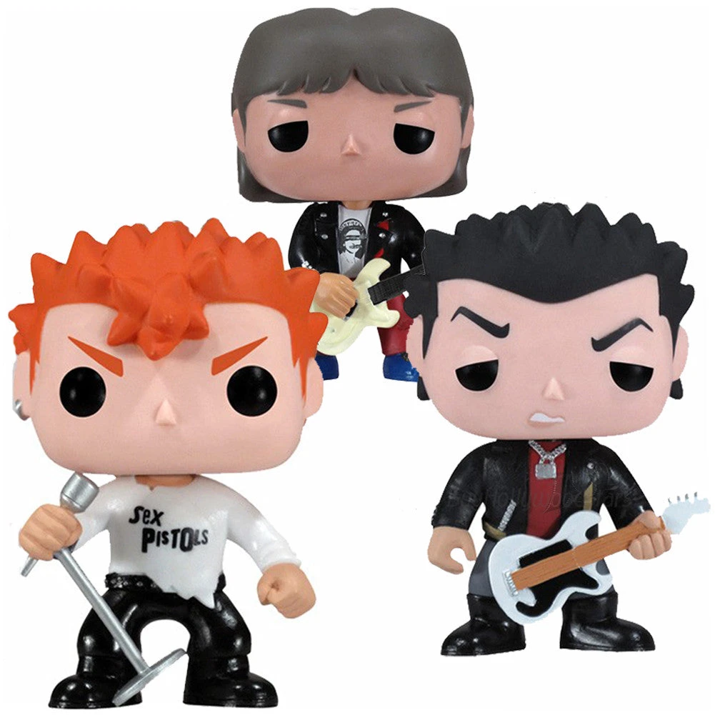 Sex Pistols Collectible: 2012 Funko Pop! Rocks Band Members Vinyl Figure Set 3 Sex Pistols Collectible: 2012 Funko Pop! Rocks Band Members Vinyl Figure Set