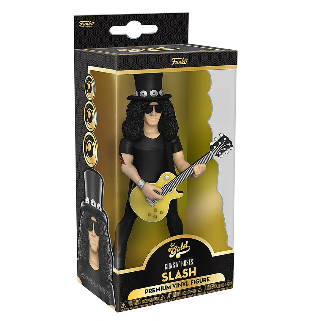 Guns N Roses Collectible 2022 Handpicked Funko Premium Vinyl Gold Slash 5 Inch Figure 3 Guns N Roses Collectible 2022 Handpicked Funko Premium Vinyl Gold Slash 5 Inch Figure