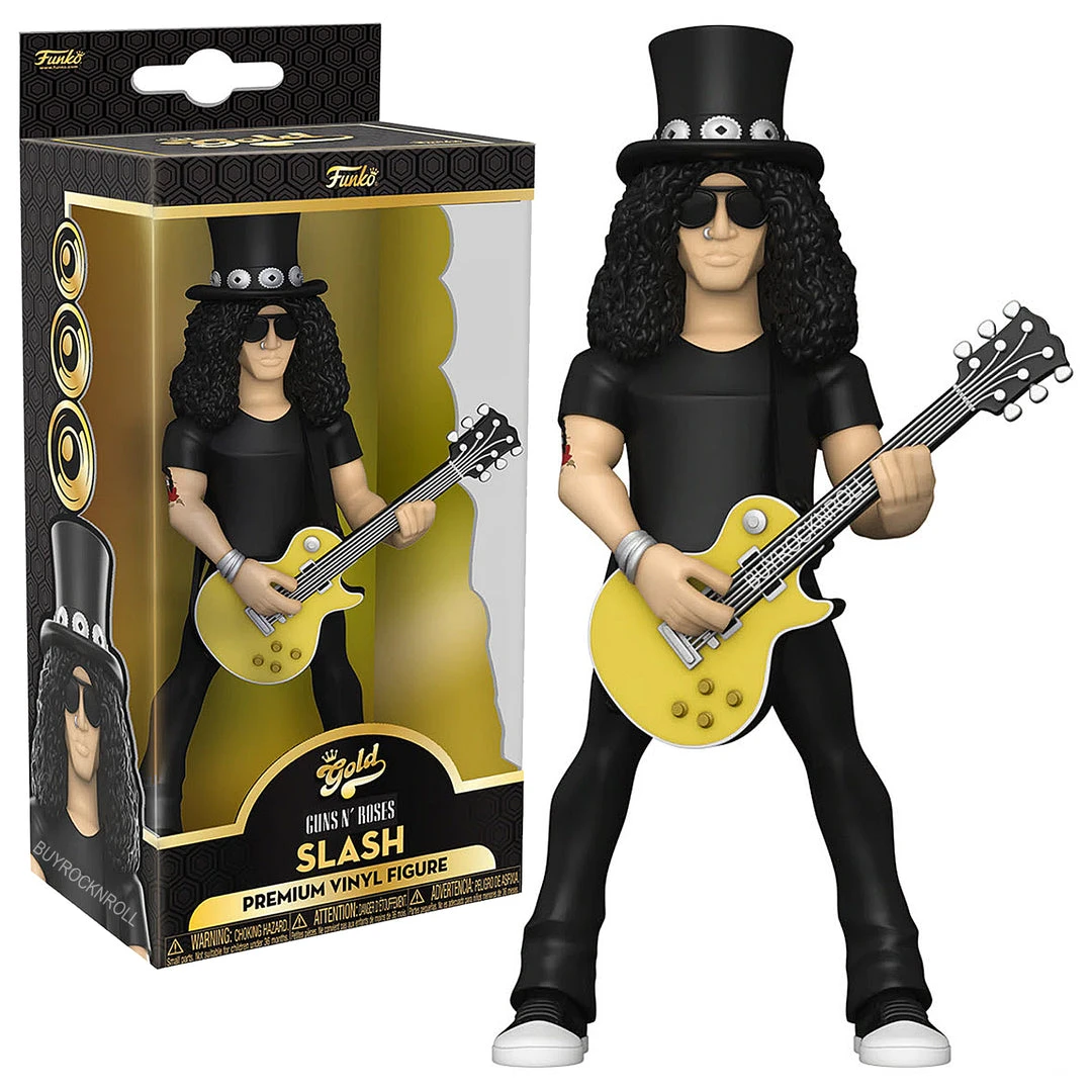 Guns N Roses Collectible 2022 Handpicked Funko Premium Vinyl Gold Slash 5 Inch Figure 4 Guns N Roses Collectible 2022 Handpicked Funko Premium Vinyl Gold Slash 5 Inch Figure