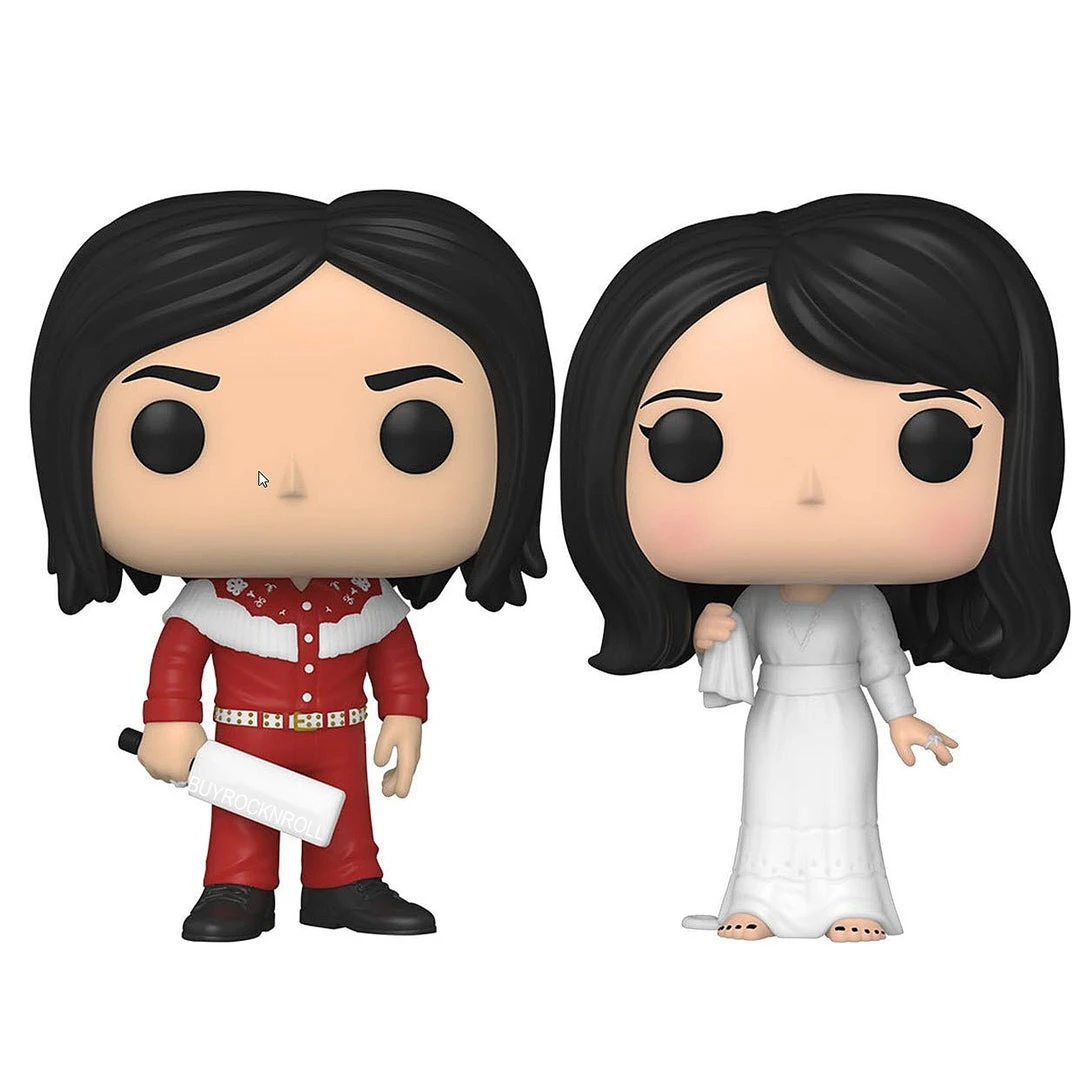 BuyRockNRoll The White Stripes Collectible 2022 Handpicked Funko Pop Rocks Jack White & Meg White Pop! Vinyl Figure 2-Pack Set 4 BuyRockNRoll The White Stripes Collectible 2022 Handpicked Funko Pop Rocks Jack White & Meg White Pop! Vinyl Figure 2-Pack Set