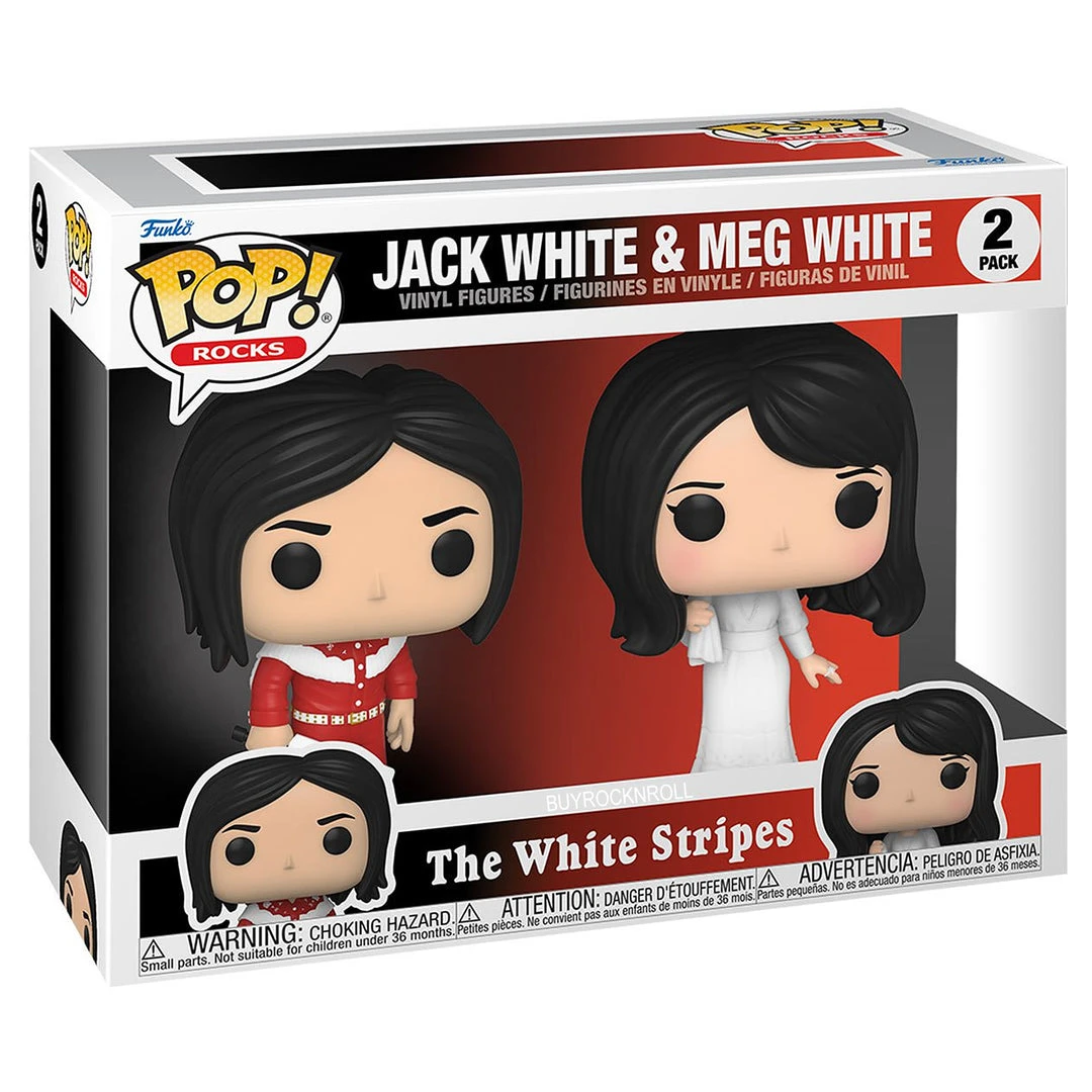 BuyRockNRoll The White Stripes Collectible 2022 Handpicked Funko Pop Rocks Jack White & Meg White Pop! Vinyl Figure 2-Pack Set 5 BuyRockNRoll The White Stripes Collectible 2022 Handpicked Funko Pop Rocks Jack White & Meg White Pop! Vinyl Figure 2-Pack Set