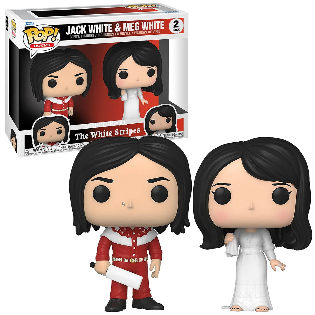 BuyRockNRoll The White Stripes Collectible 2022 Handpicked Funko Pop Rocks Jack White & Meg White Pop! Vinyl Figure 2-Pack Set 3 BuyRockNRoll The White Stripes Collectible 2022 Handpicked Funko Pop Rocks Jack White & Meg White Pop! Vinyl Figure 2-Pack Set
