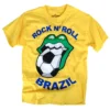 Bravado Rolling Stones, The Rare Rolling Stones Collectible 2014 Rock N Roll Brazil Soccer Tongue T-Shirt - LG 1 Bravado Rolling Stones, The Rare Rolling Stones Collectible 2014 Rock N Roll Brazil Soccer Tongue T-Shirt - LG