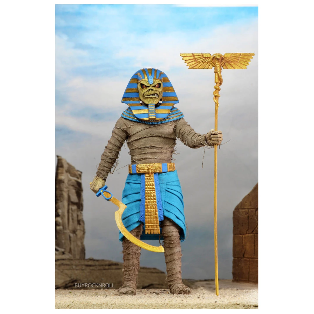 Iron Maiden Collectible 2020 Neca Powerslave Pharaoh Eddie 8-inch Clothed Figure 4 Iron Maiden Collectible 2020 Neca Powerslave Pharaoh Eddie 8-inch Clothed Figure
