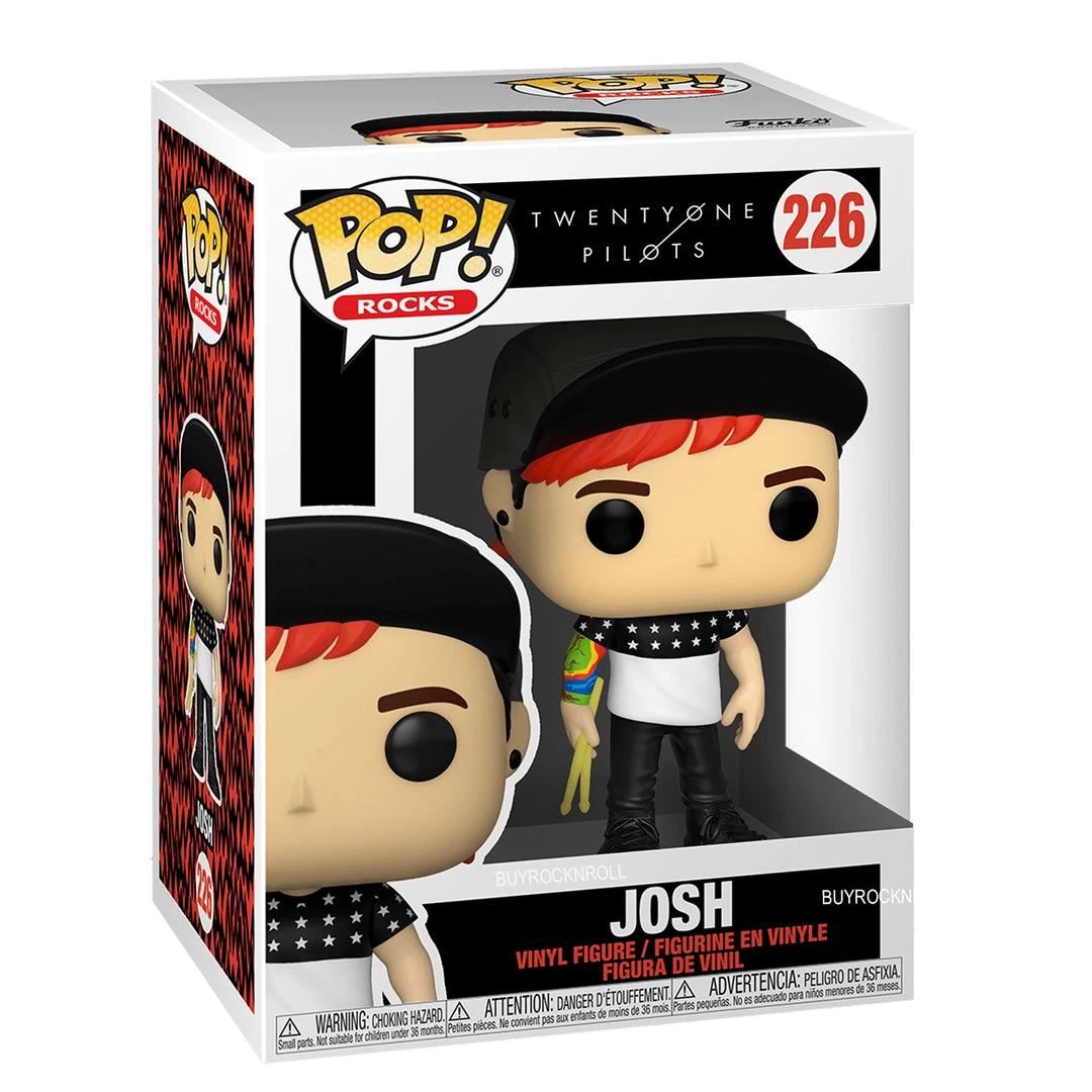 Twenty One Pilots 2021 Stressed Out Funko Pop Rocks Josh Tyler Figures #226/227 5 Twenty One Pilots 2021 Stressed Out Funko Pop Rocks Josh Tyler Figures #226/227