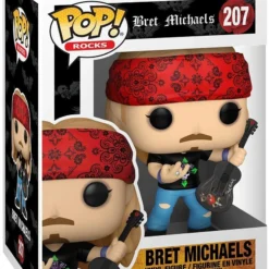 Pop Rocks! Poison Collectible Handpicked 2021 Funko Pop! Rocks Bret Michaels Figure In Protector Case #207