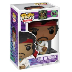 Jimi Hendrix 2017 Funko POP! Rocks Woodstock Figure #54 In Stacks Display Case