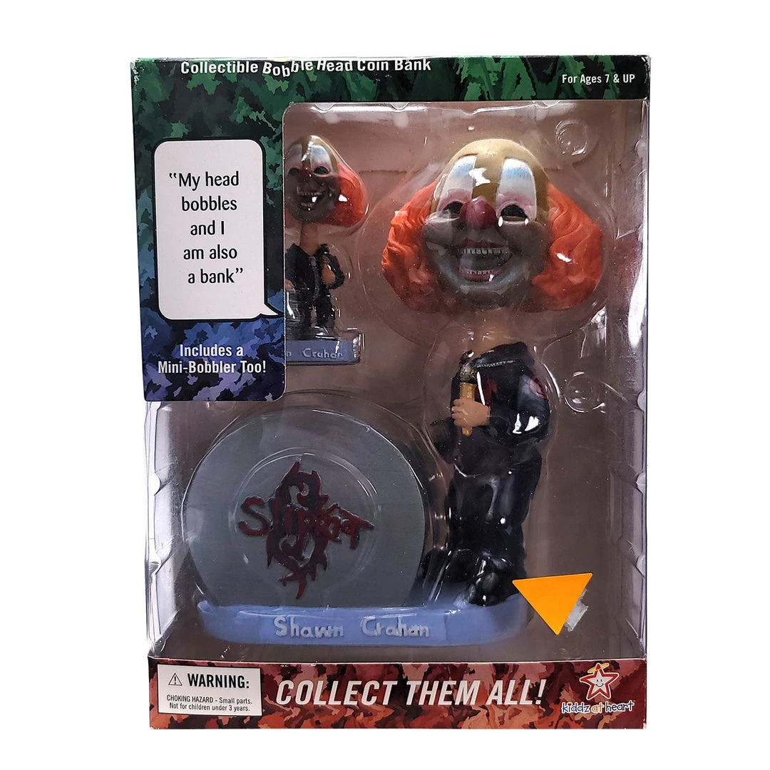 Slipknot Collectible 2002 Bobblerz Shawn Graham Bobble Head Clown Coin Bank 5 Slipknot Collectible 2002 Bobblerz Shawn Graham Bobble Head Clown Coin Bank