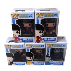 Beatles, The Rare Beatles Collectible 2012 Funko Pop! Rocks Yellow Submarine 5 Figure Set
