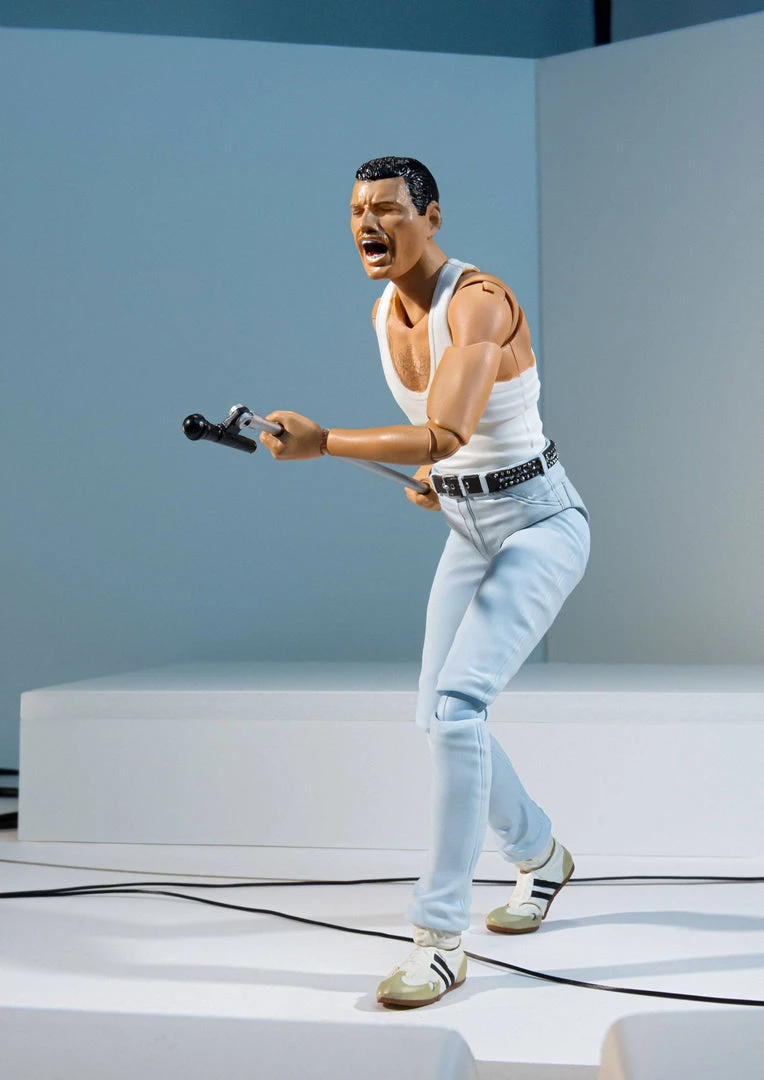 Bandai Tamshi Nations Queen Collectible 2020 Tamashii Nations BanDai Freddie Mercury Live Aid SH Figuarts 5" Figure 9 Bandai Tamshi Nations Queen Collectible 2020 Tamashii Nations BanDai Freddie Mercury Live Aid SH Figuarts 5" Figure