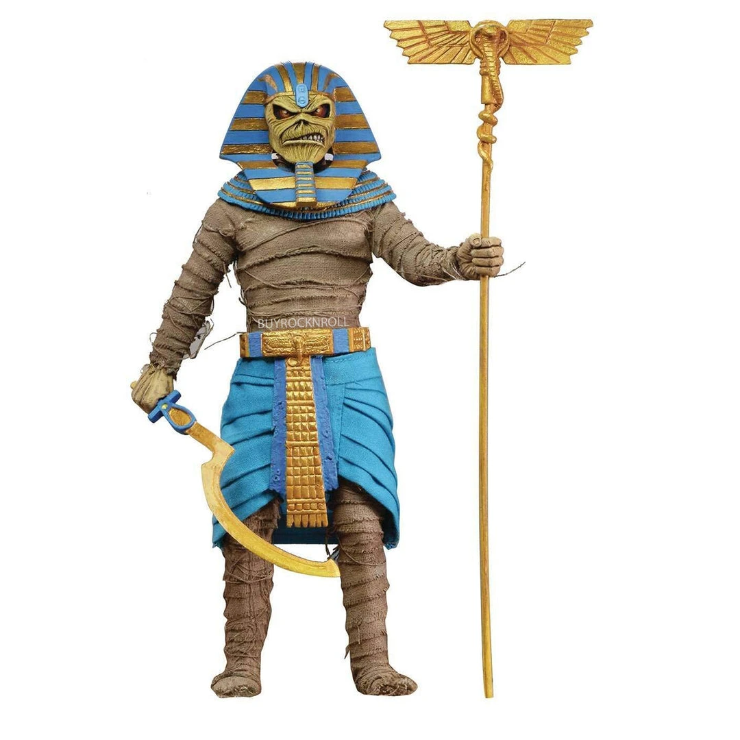 Iron Maiden Collectible 2020 Neca Powerslave Pharaoh Eddie 8-inch Clothed Figure 3 Iron Maiden Collectible 2020 Neca Powerslave Pharaoh Eddie 8-inch Clothed Figure