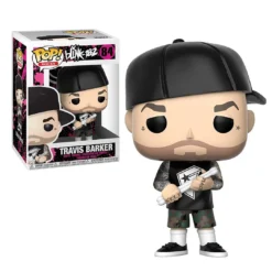 KnuckleBonz Blink 182 Collectible 2018 Funko Pop! Rocks #83 Mark Hoppus & #84 Travis Barker In Protectors