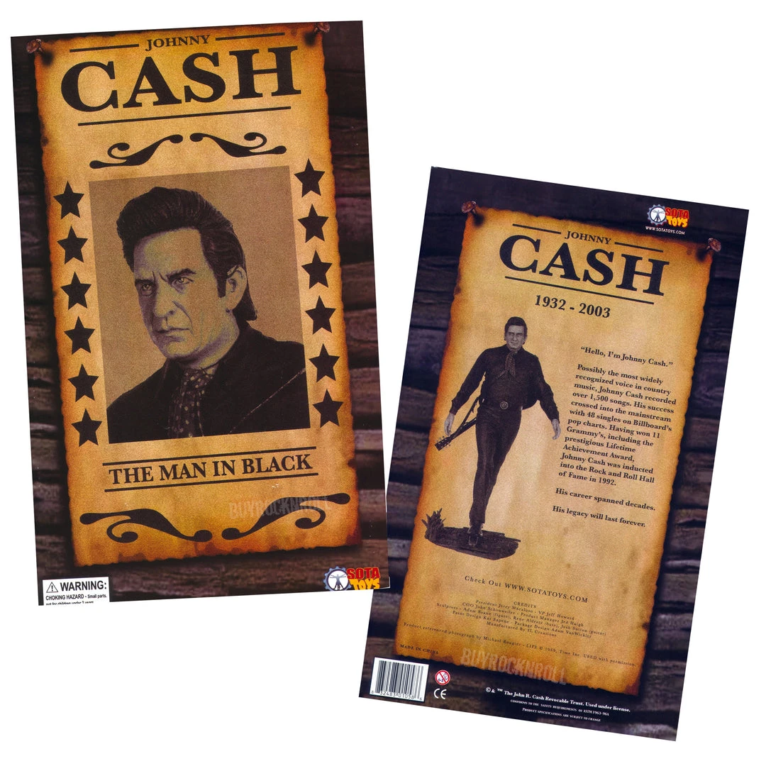 Johnny Cash Collectible 2006 SOTA Toys Man In Black / Walk The Line Figure Johhny Cash 12 Johnny Cash Collectible 2006 SOTA Toys Man In Black / Walk The Line Figure Johhny Cash