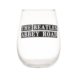 Beatles Collectibles Vandor 2018 Abbey Road 18 Oz Contour Glasses - Set Of 2