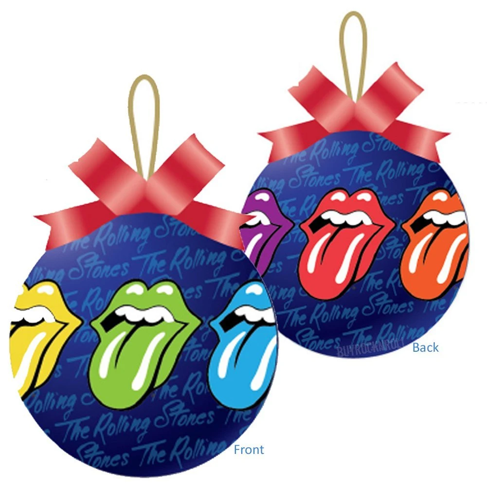 Rolling Stones Collectible: 2014 Bravado 3.25" Christmas Ornament In Gift Box Rolling Stones, The 3 Rolling Stones Collectible: 2014 Bravado 3.25" Christmas Ornament In Gift Box Rolling Stones, The