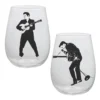 Elvis Collectibles Vandor 2018 Elvis Presley 18 Oz Contour Glasses - Set Of 2