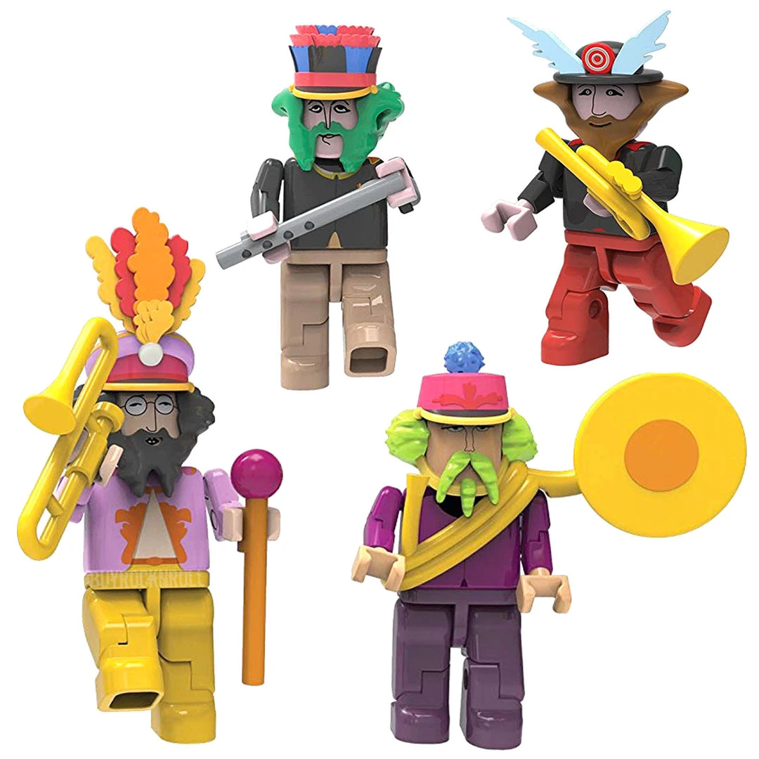 Beatles Collectibles: 2012 K'NEX Yellow Submarine Sgt Pepper Mini Figures Series 2 4 Beatles Collectibles: 2012 K'NEX Yellow Submarine Sgt Pepper Mini Figures Series 2
