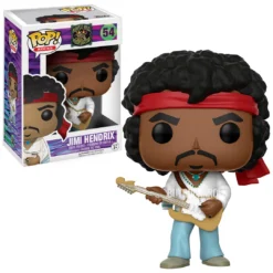 Jimi Hendrix 2017 Funko POP! Rocks Woodstock Figure #54 In Stacks Display Case