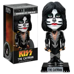 KISS 2011 Funko Wacky Wobbler Set Of 4: Demon Starchild Spaceman Catman