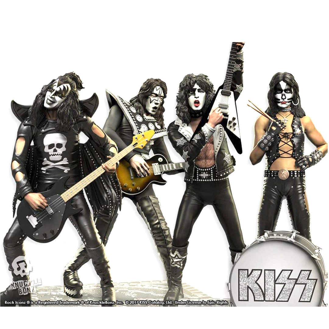 KISS Collectible 2017 KnuckleBonz Rock Iconz Hotter Than Hell Statues 3 KISS Collectible 2017 KnuckleBonz Rock Iconz Hotter Than Hell Statues