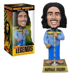 Bob Marley Rare Collectible 2009 Funko Rock Legends Buffalo Soldier Wacky Wobbler