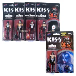 Bif Bang Powl! KISS Collectibles 2015 Bif Bang Pow! Series 1 Love G U N 3 3/4 Inch Figures & Variant Demon