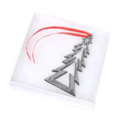 Bravado Lady Gaga Collectible 2010 Metal Christmas Tree 3" Ornament In Gift Box -Rare