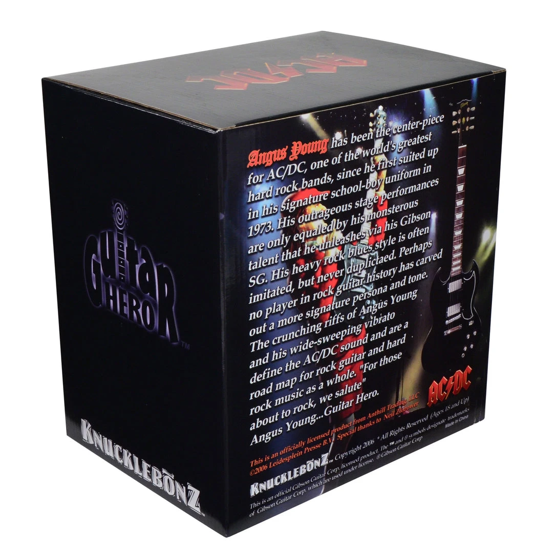 SOLD OUT! AC/DC Collectible 2008 KnuckleBonz Rock Iconz Guitar Hero Angus Young Statue 12 SOLD OUT! AC/DC Collectible 2008 KnuckleBonz Rock Iconz Guitar Hero Angus Young Statue
