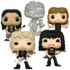 Metallica Collectible 2017 Funko POP! Rocks 4 Figure Set And Lady Justice Statue