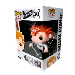 Sex Pistols Collectible 2012 Funko Pop! Rocks Johnny Rotten Figure In A Stacks Display Case