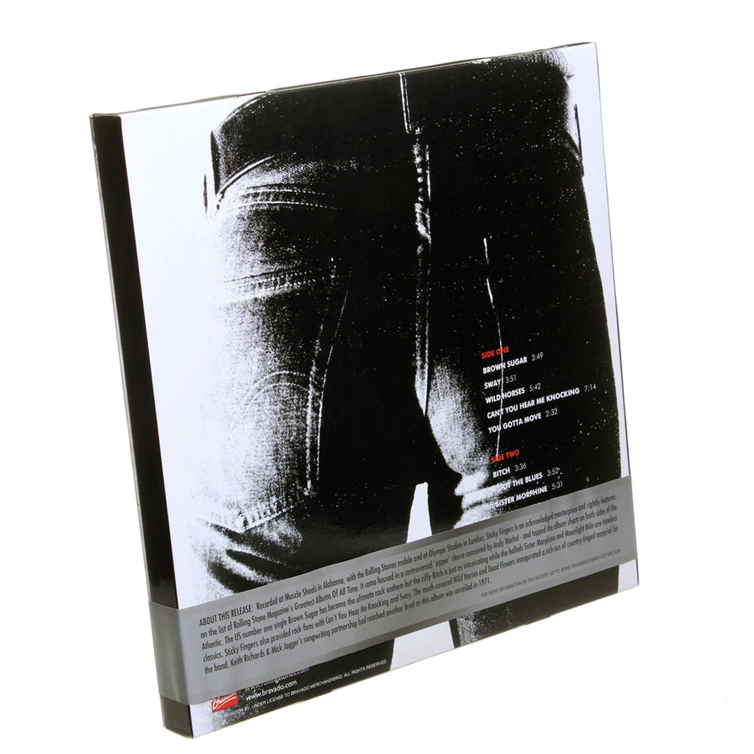 Rolling Stones Collectible 2009 Sticky Fingers Red Vinyl LP & T-Shirt Box Set-Large Rolling Stones, The 6 Rolling Stones Collectible 2009 Sticky Fingers Red Vinyl LP & T-Shirt Box Set-Large Rolling Stones, The