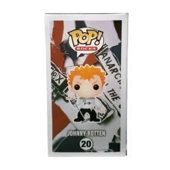 Sex Pistols Collectible 2012 Funko Pop! Rocks Johnny Rotten Figure In A Stacks Display Case