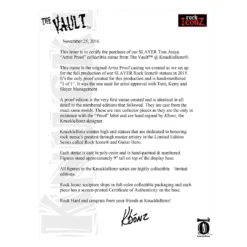 KnuckleBonz Vault: 2015 Slayer Tom Araya Rock Iconz Artist Proof Statue #1/1 SOLD!