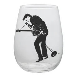 Elvis Collectibles Vandor 2018 Elvis Presley 18 Oz Contour Glasses - Set Of 2