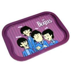 Beatles, The Beatles Collectible: New 2005 Vandor Animated Cartoon Figures Tin Tray