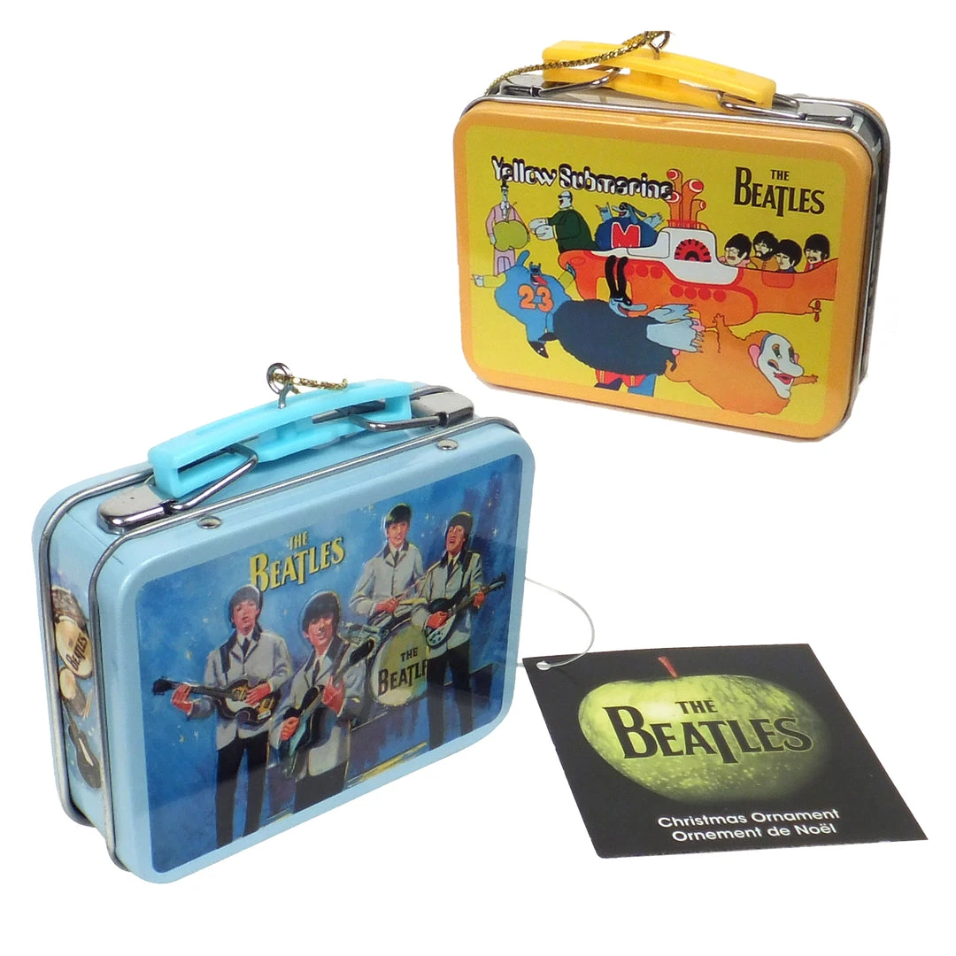 Vandor Beatles Collectibles: 2012 Kurt Adler Miniature Aladdin Lunch Box Christmas Ornaments 3 Vandor Beatles Collectibles: 2012 Kurt Adler Miniature Aladdin Lunch Box Christmas Ornaments