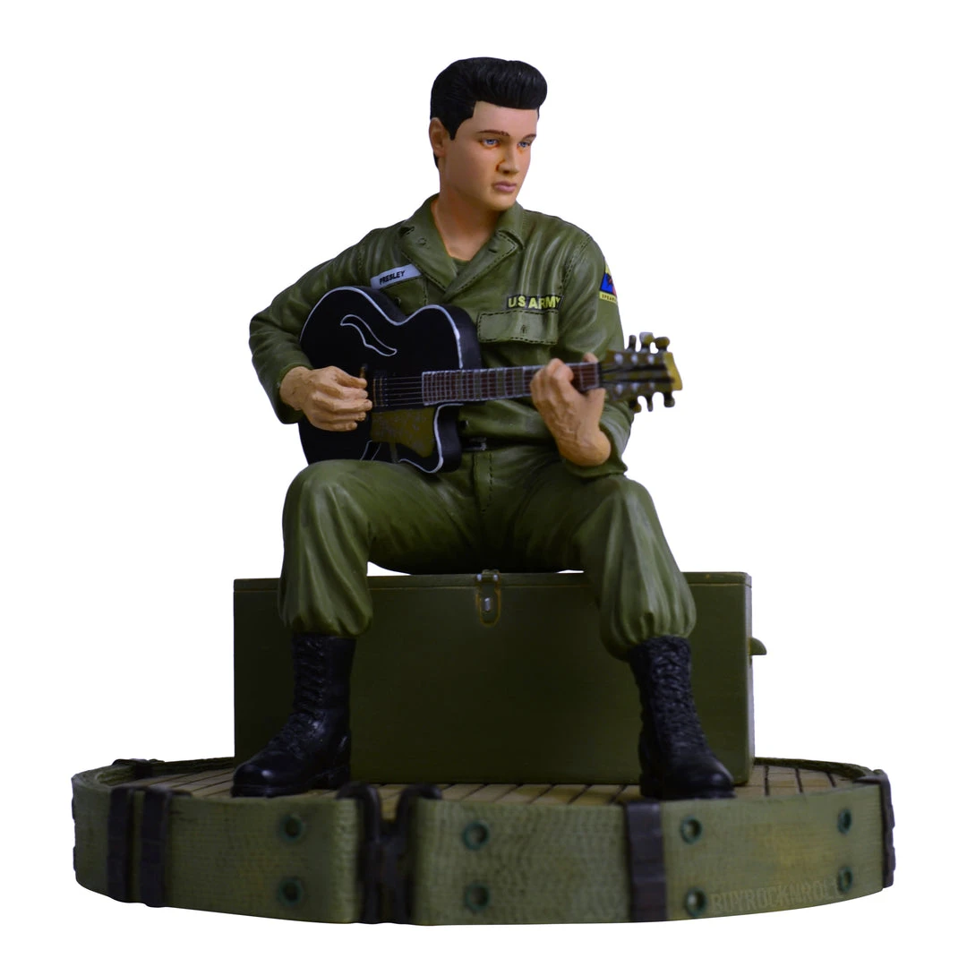 Elvis Presley Collectible: KnuckleBonz 2009 Elvis In Army Rock Iconz Statue 5 Elvis Presley Collectible: KnuckleBonz 2009 Elvis In Army Rock Iconz Statue