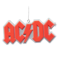 AC/DC Collectible 2020 Kurt Adler Logo & Angus Malcolm Young Christmas Ornaments