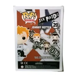 Sex Pistols Collectible 2012 Funko Pop! Rocks Johnny Rotten Figure In A Stacks Display Case